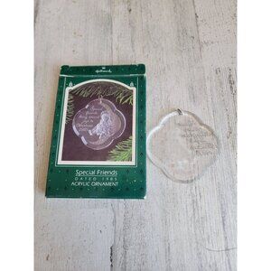 Hallmark 1985 special friends acrylic ornament xmas